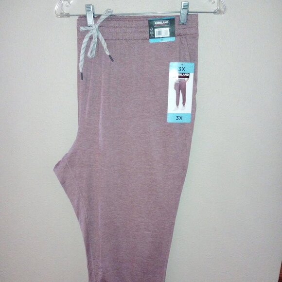 Kirkland Women's Plus Size 3X Pink Lightweight Jogger Sweatpants NWT - Picture 2 of 4